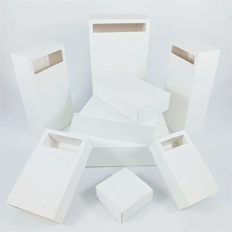 명확한 PVC 창 포장 사탕/공예/화장품 종이 상자와 5Pcs 선물 상자 결혼식 생일 파티 DIY