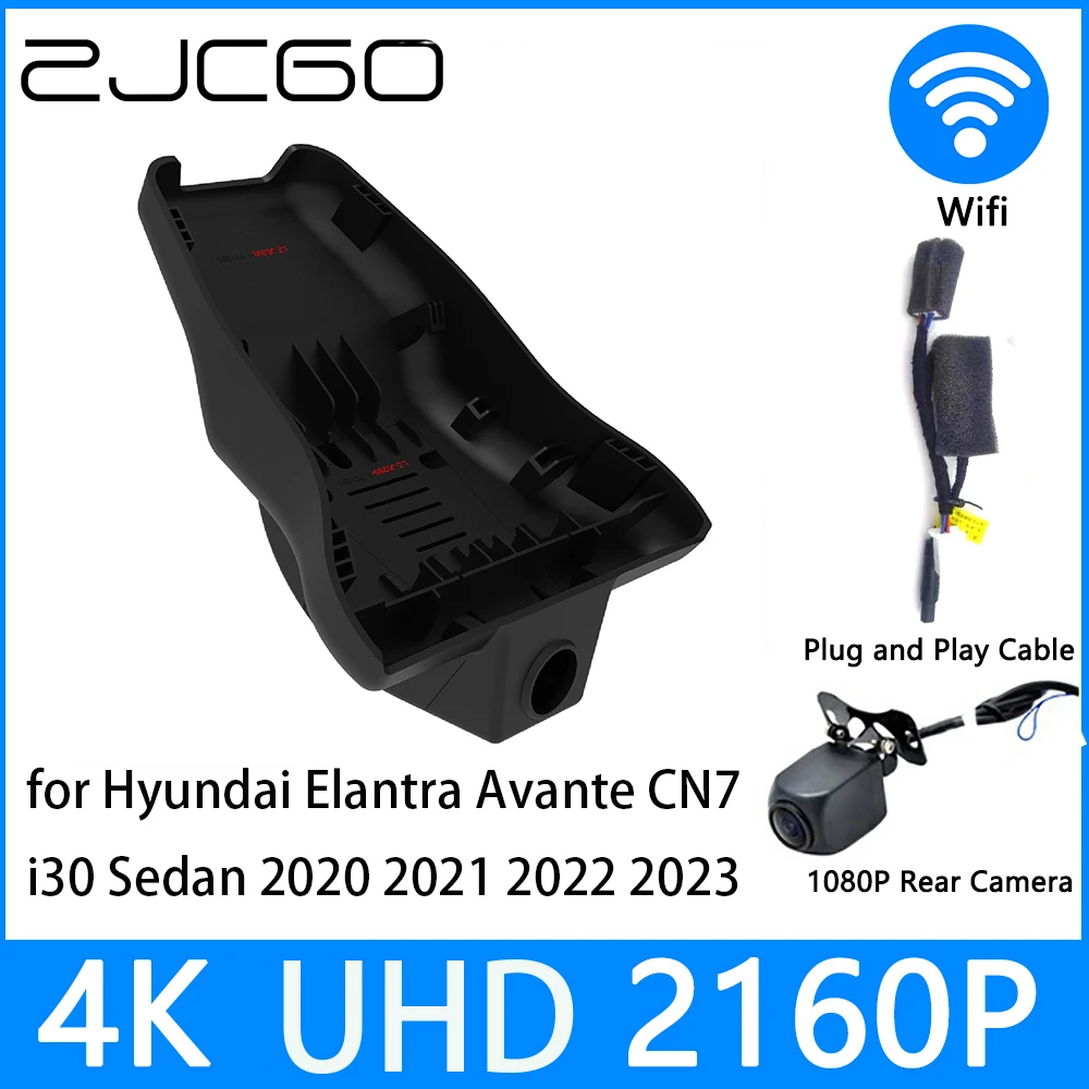 

ZJCGO Dash Cam 4K UHD 2160P Car Video Recorder DVR Night Vision for Hyundai Elantra Avante CN7 i30 Sedan 2020 2021 2022 2023