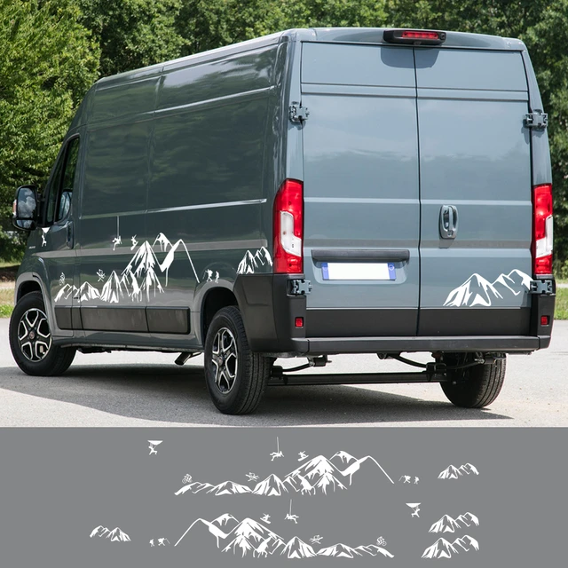 6 Stück/Lot Auto Aufkleber Grafiken Sport Vinyl Streifen Wohnmobil Van  Aufkleber, Für Peugeot Boxer, Für Citroen Jumper, Für Fiat Ducato Zubehör