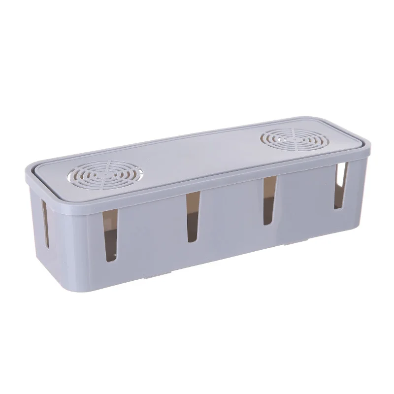 Cable Storage Box Power Strip Wire Case Anti Dust Charger Socket Organizer Network Line Storage Bin Charger Wire Management 