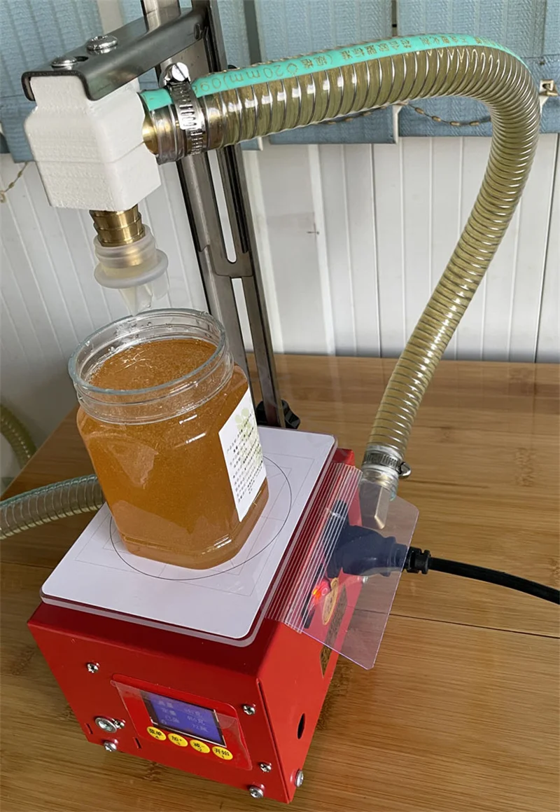 Gear Honey Pump Weighing Type Honey Weighing And Filling Machine Commercial Viscous Liquid Automatic Filler Food Processor