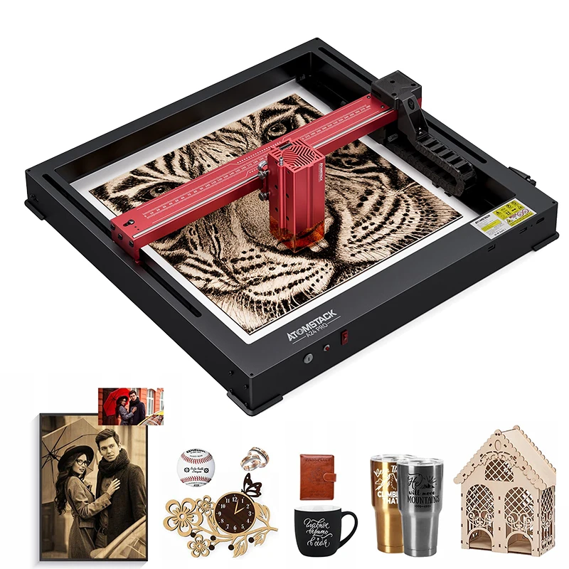 Atomstack 올인원 레이저 조각기, 2 세대 조각 절단기, 앱 제어, A6, A12, A24 프로, X24 프로, 6W, 12W, 24W 