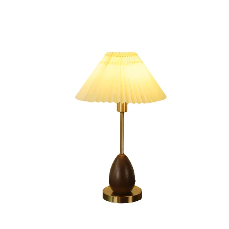 

Zcvintage Table Lamp French Retro Cream Living Room Bedroom Bedside Lamp
