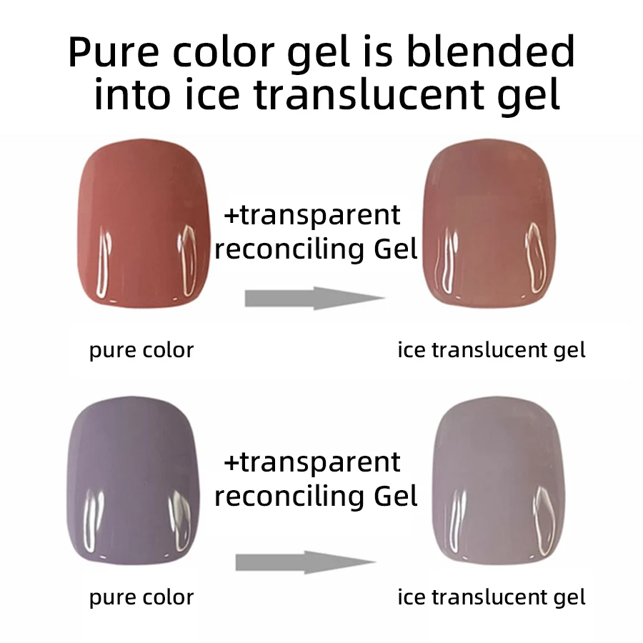 RS Nail 25ml Nail Mixing Gel Art Soak Off LED Gel Polish Blending Pigment Dust Shiny Manicure Gradient Tool