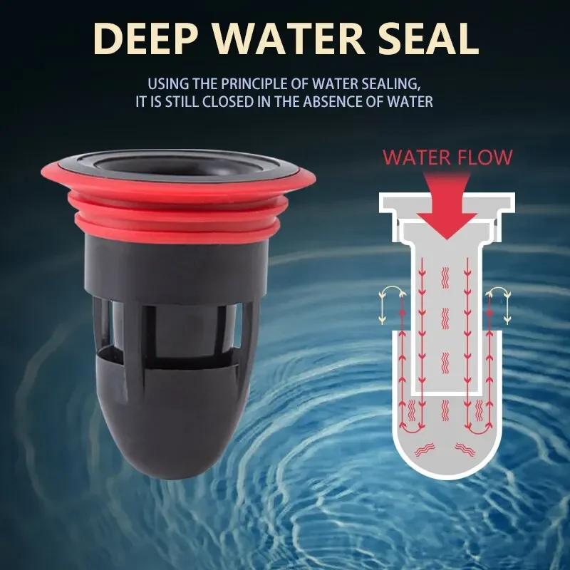 Floor Drain Filter Floor Drain Mat Silicone Floor Drain Cover Floor Drain Cover 1PC Floor Drain Bullet Anti Odor Core Deodorization Drainage Pipe Toilet Core Sewer Pest Control Device No Peculiar Smell