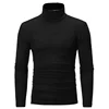New Fashion Base Tee Shirt Men Slim Fit Knit High Neck Pullover Turtleneck Sweater Tops Shirt 3