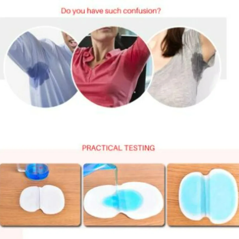 Summer Underarm Sweat Pads Thin Armpit Sweat-absorbing Patch Breathable Stay Dry Invisible Absorbent Cotton Stickers Pasters