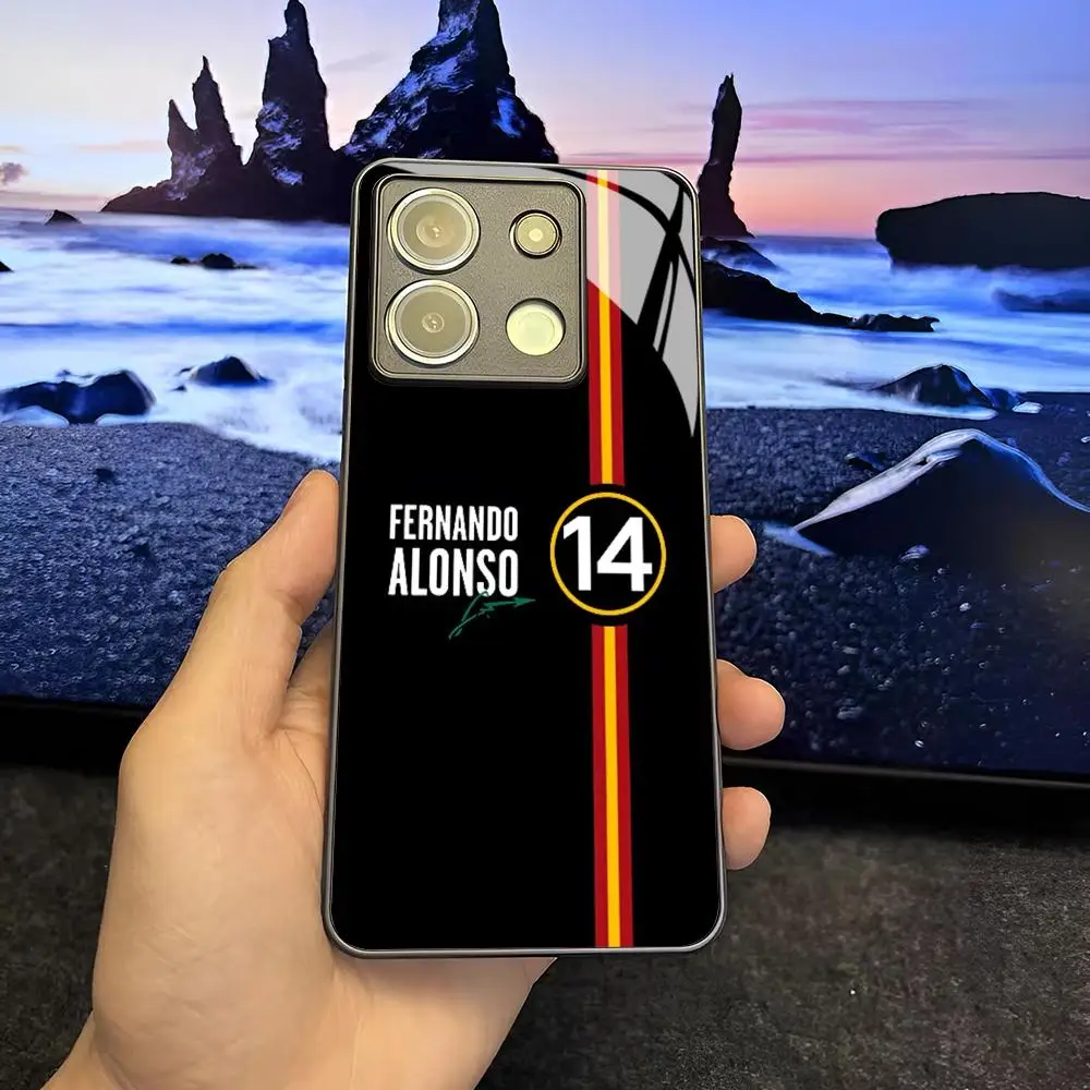F1 Racing Fernando Alonso Premium Glass Phone Case