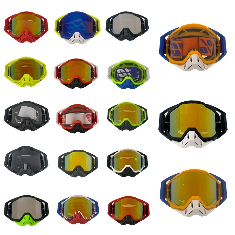 Motorcycle MTB ATV Cycling Racing Off-Road Goggles 22 Different Color Combinations Motocross