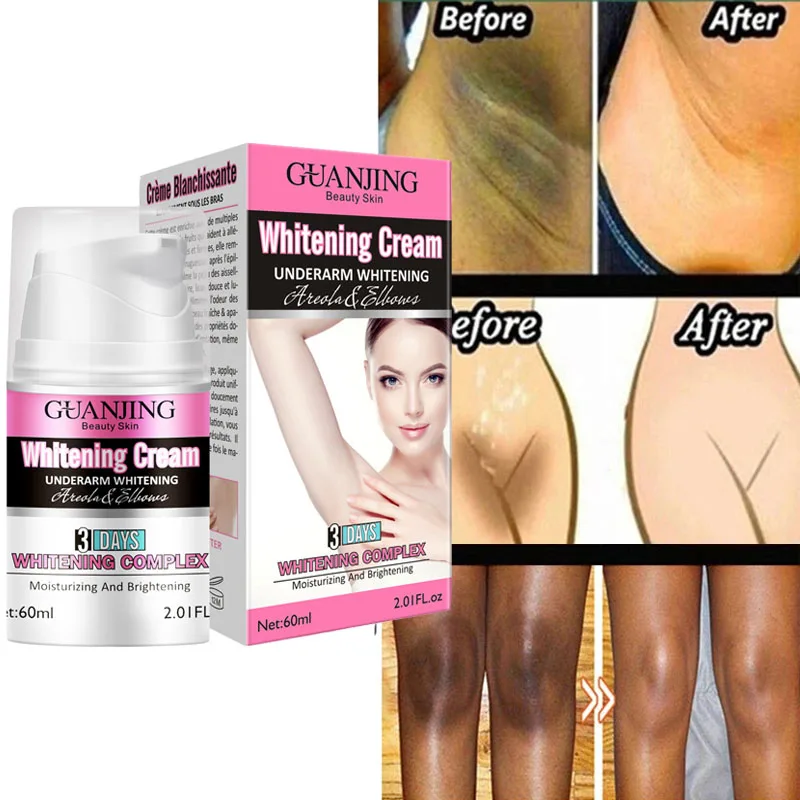 

Whitening Cream Lighten Dark Skin Intimate Parts Underarm Bleaching Whiten Armpit Knee Brighten Body Cream Lotion Skin Care