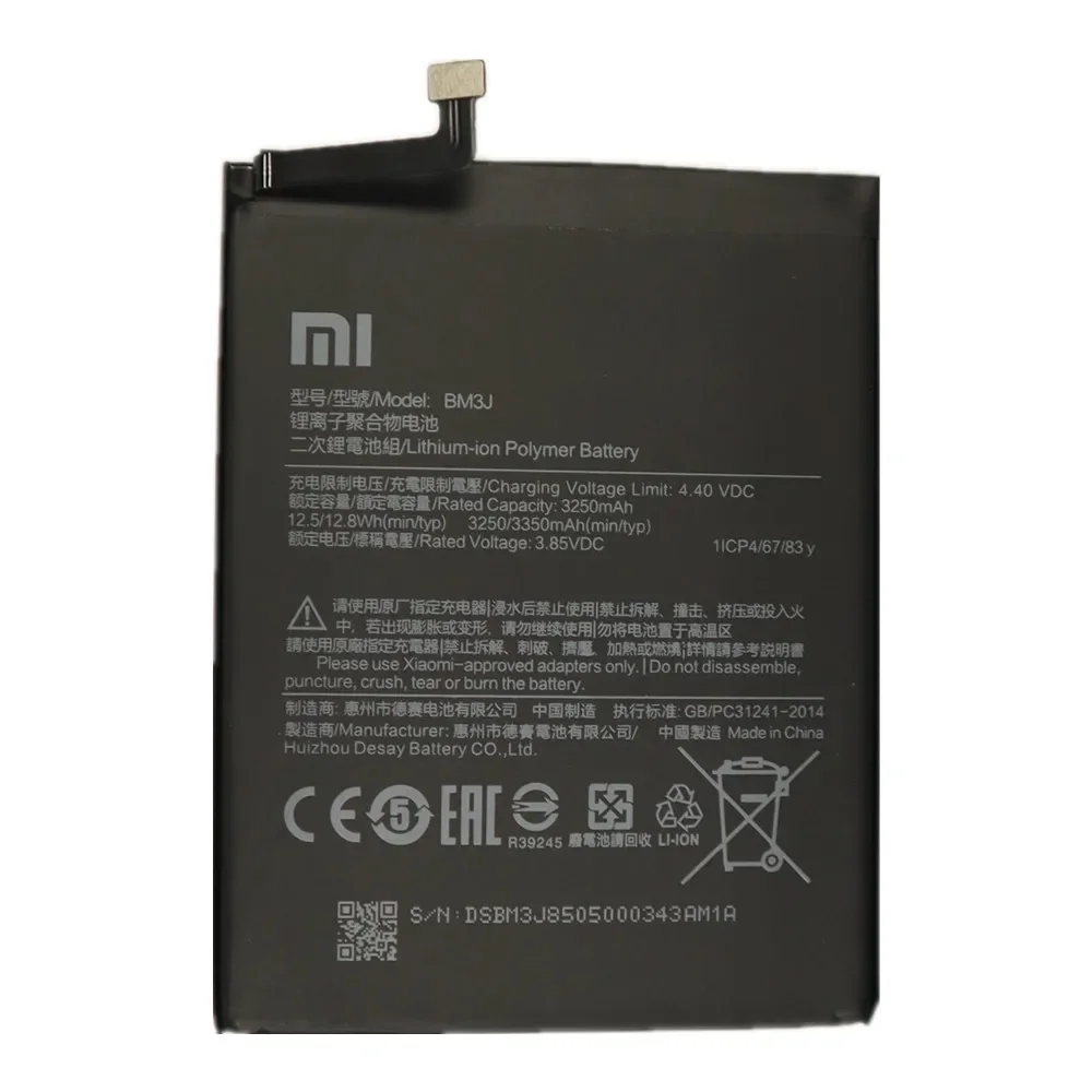 2024 Years High Quality 100% Original Battery BM3J For Xiaomi 8 Mi 8 Lite Mi8 Lite 3350mAh Mobile Phone Battery +Tracking Number