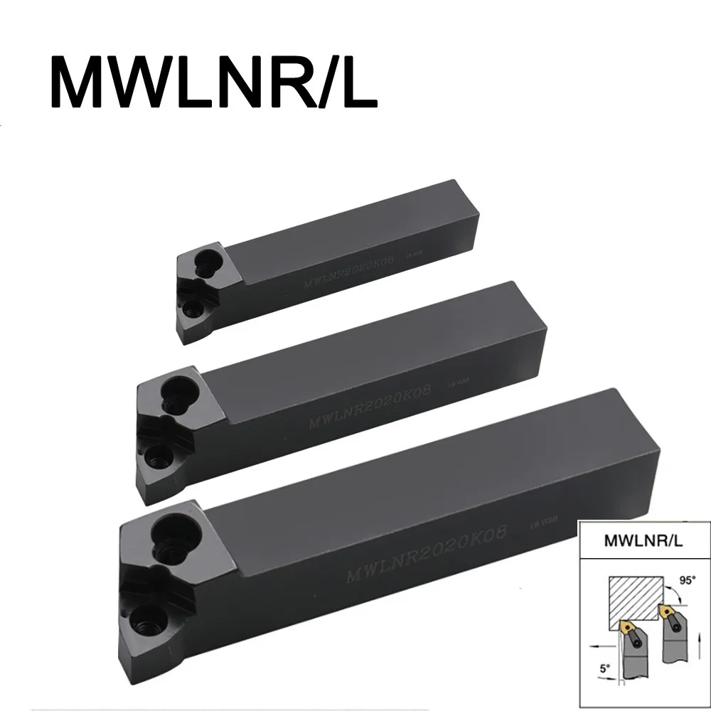 1 Pz Stozzatura Utensile Di Tornitura Esterno Mwlnr2020 Mwlnr1616 Mwlnr2525 Mwlnr3232 Centro Di Lavoro Cnc Tornio Portautensili Barra Di Taglio