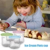Ice Cream Pints Cup, Ice Cream Containers with Lids for Ninja Creami Pints NC301 NC300 NC299AMZ Series Ice Cream Maker 4