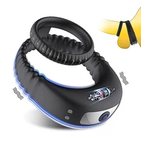 Vibrator Cock Ring Penis Verzögerung Ejakulation Cockring auf für Mann Sex Spielzeug für Männer Paar Ringe Penisring Sexy Shop Produts 18+ 1