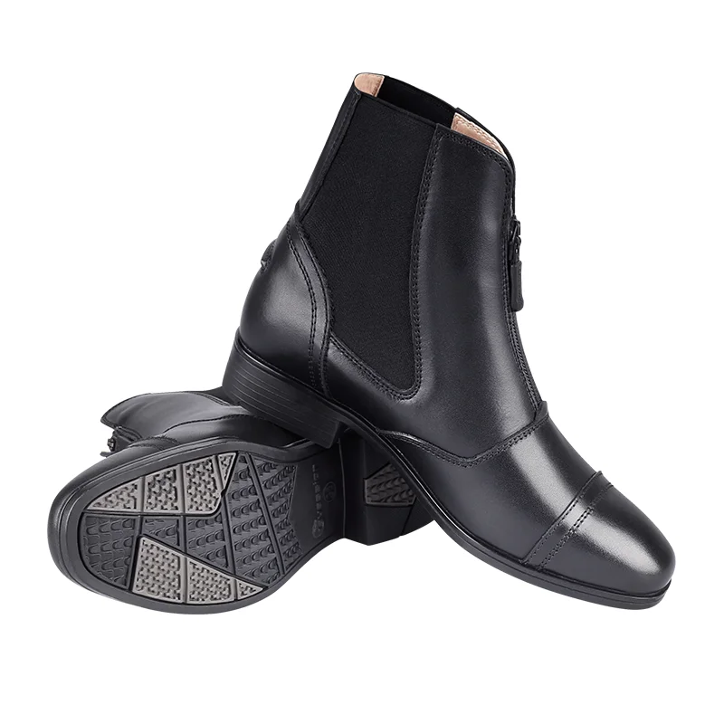 Horse Riding Boots Equestrian YKK Ziper Boots Professional Horse Riding Shoes Equine Tools Rider Shorts Cowhide Leather Boots