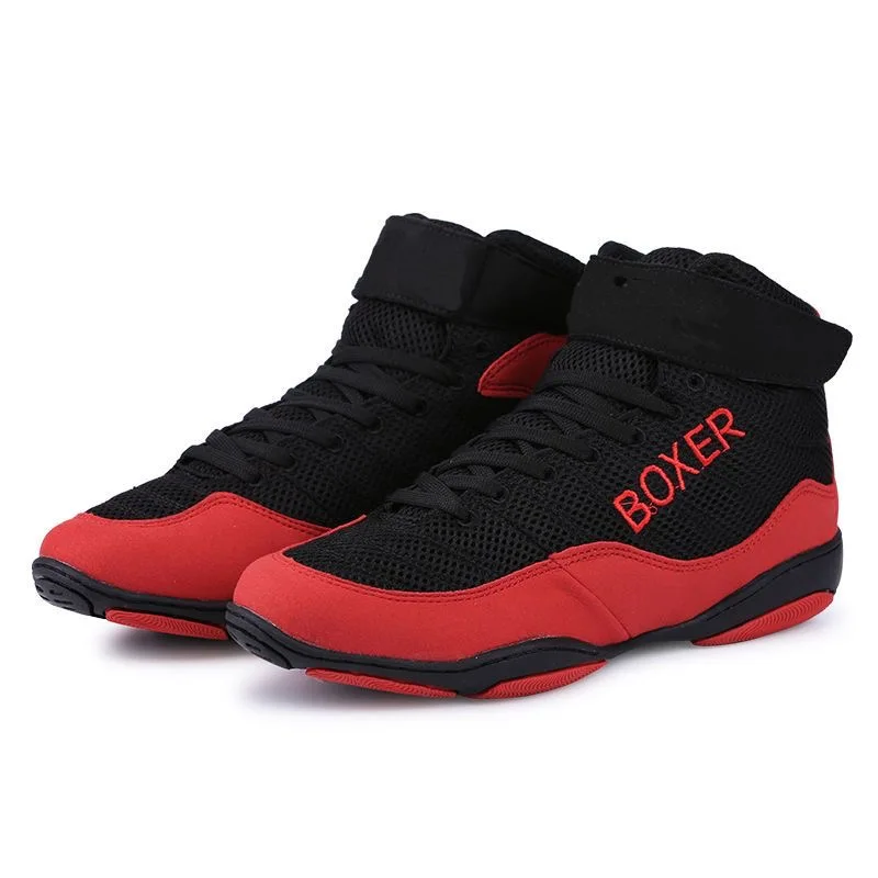 New Wrestling Shoes Men Women Mesh Breathable Boxing Shoes Unisex Designer Fighting Gym Training Shoe