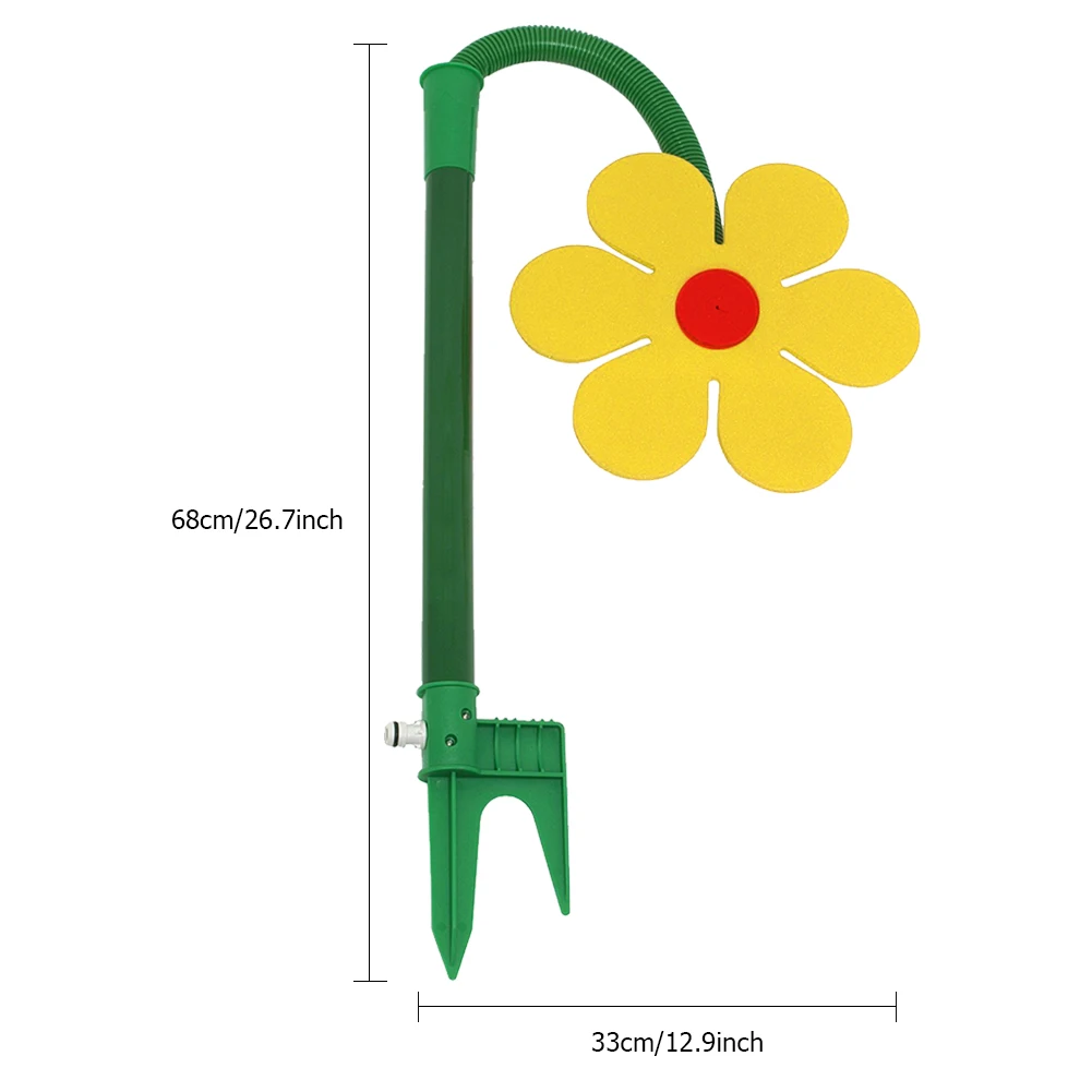 Crazy Daisy Sprinkler - 360° Drehender Gartensprinkler Für Kinder & Pflanzenbewässerung