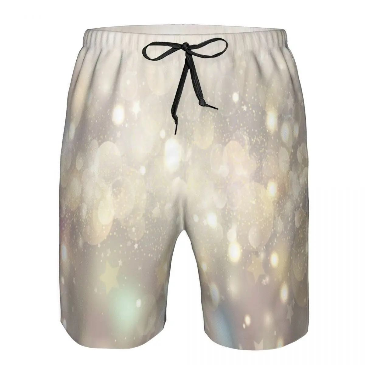 

Men's Beach Short Swim Shorts Bokeh Light Stars Surfing Sport Board Shorts Swimwear