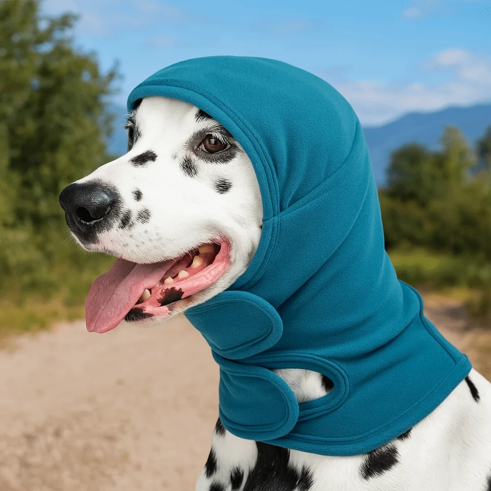 Pet Accessories Warm Dog Calming Hood Washable Breathable Dog Ear Cover Adjustable Comfortable Dog Windproof Hat Travel