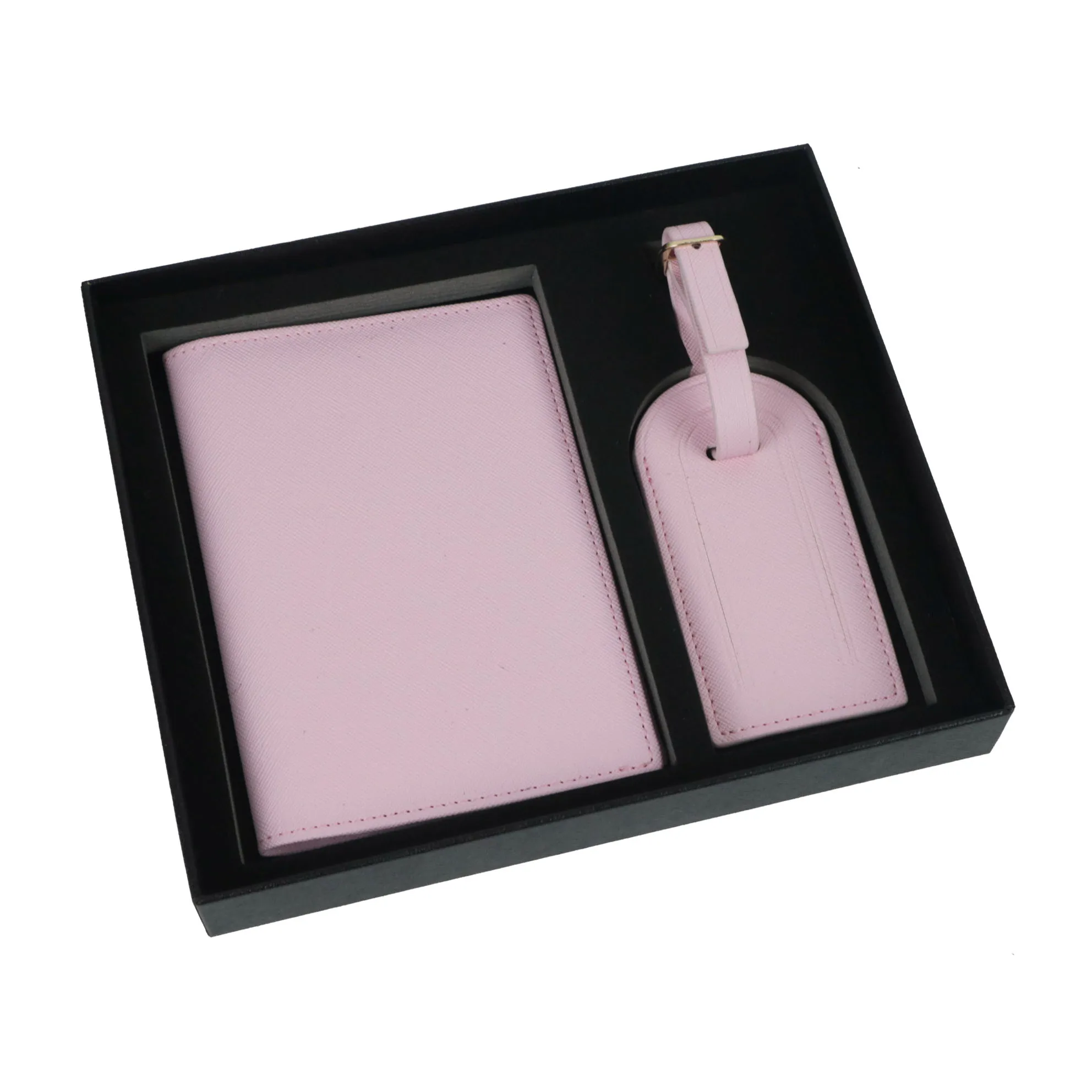 Personalized Passport Cover & Luggage Tag Set - Elegant Travel Accessories