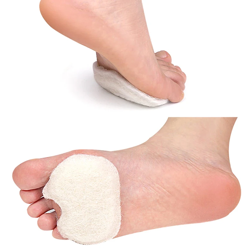 1 Paio Di Cuscini Per Piedi In Materiale Feltro Inserti Per La Cura Dei Piedi Solette Supporto Neuroma Runners Metatarsalgia Gel Pad Sollievo Rapido D