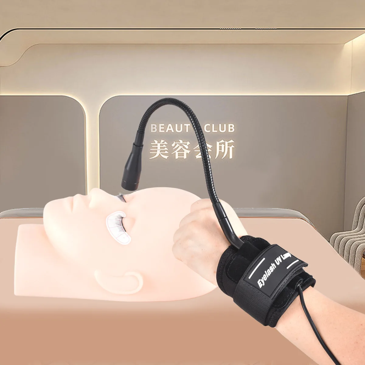 New 5V USB UV Eyelash Glue Quick Drying Lamp Beauty Nail and Eyelash Quick Cure Machine Portable Wrist UV Cure Lamp
