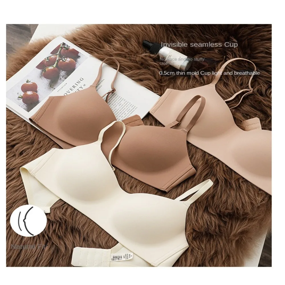 Soft Comfort Wireless Bra Breathable Fabric Elastic Material Push Up Bra Supportive Structure Thin Cup Bralette Female Intimates