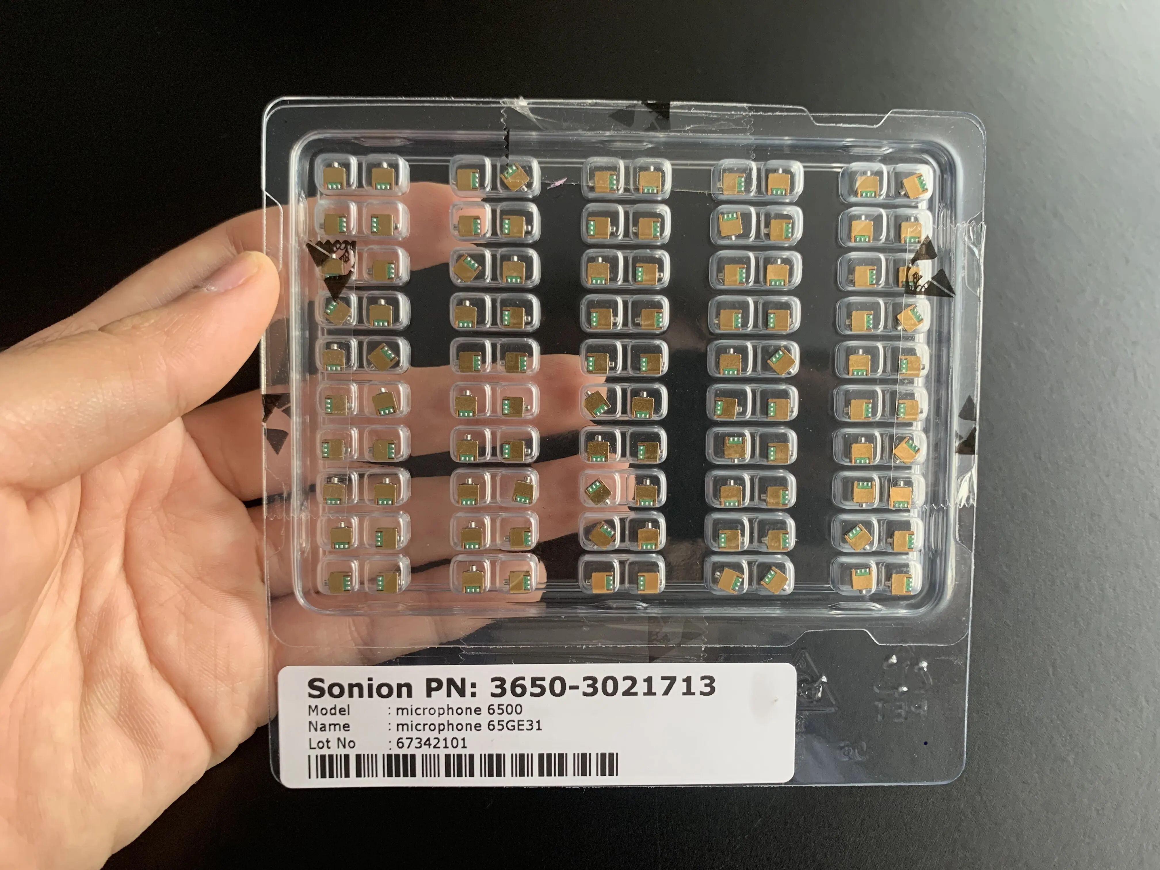 Sonion Microphone 65GE31 For Resound Siemens CIC Hearing Aids 2pcs Sonion Microphone 2