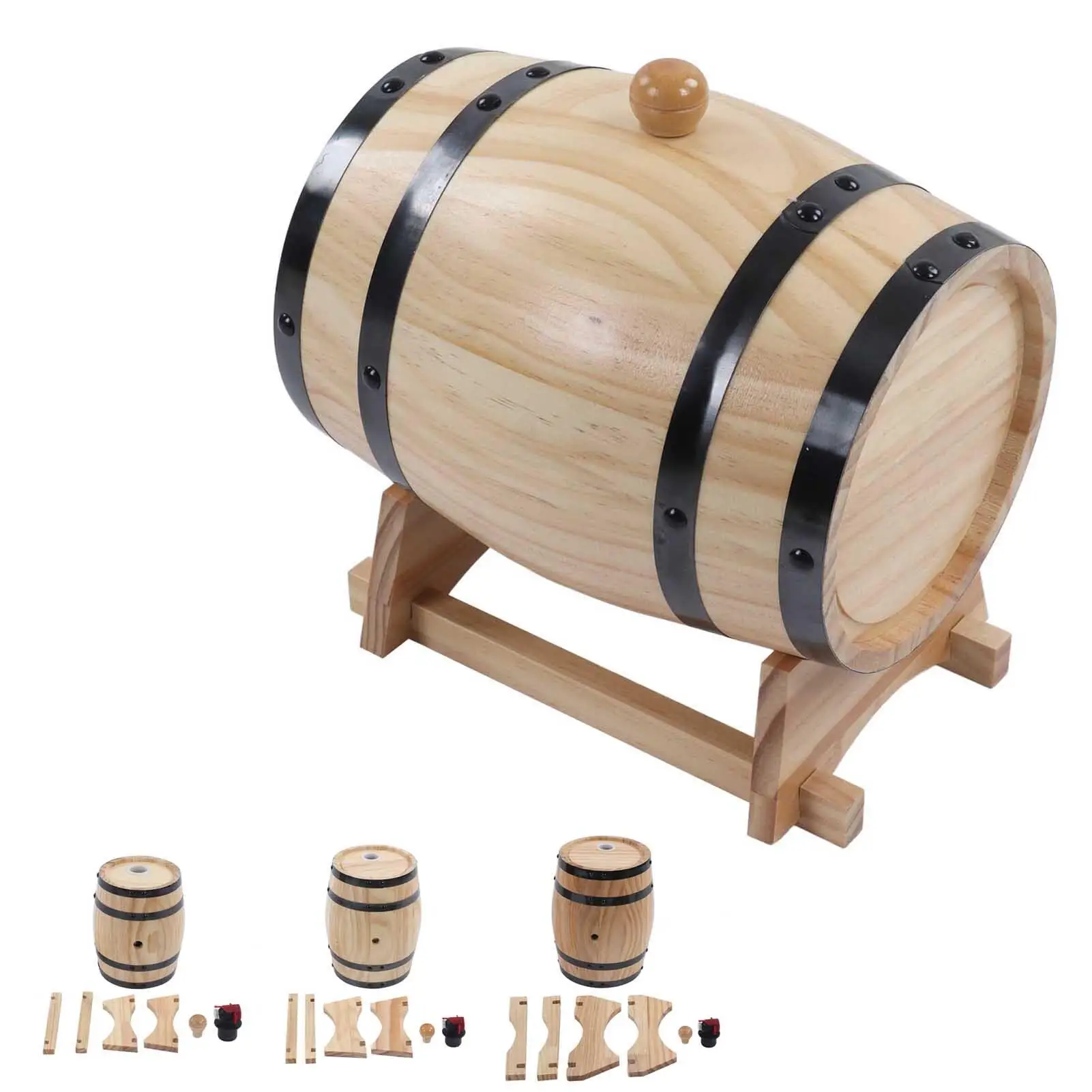 Description Picture 6 of itemWooden Wine Barrel for Aging Self-Brewed Wine & Beer - Perfect for Bars, Catering, and BBQs
