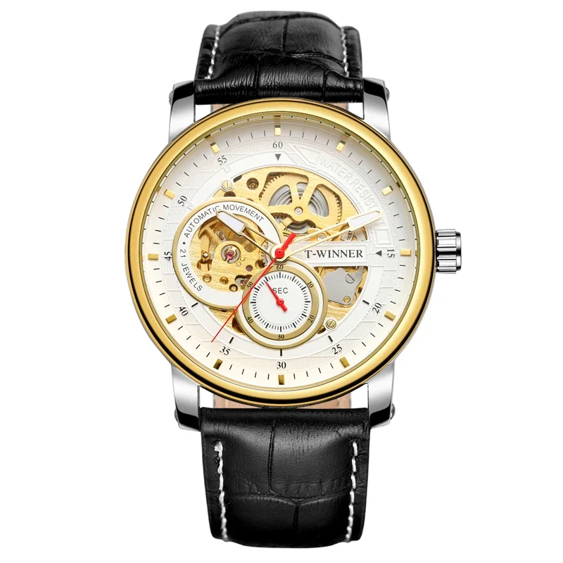 

Retro Automatic Mechanical Watches Men Brand Luxury Full Steel Skeleton Antique Men Mechanical Watches