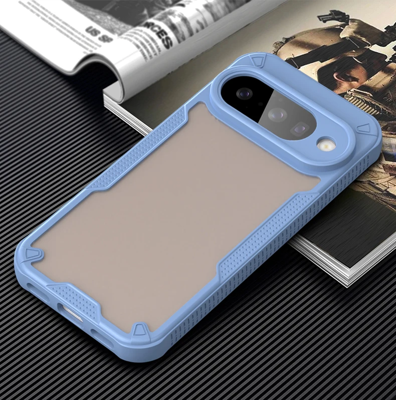 Luxury Slim Shockproof Transparent Matte Hybrid Case