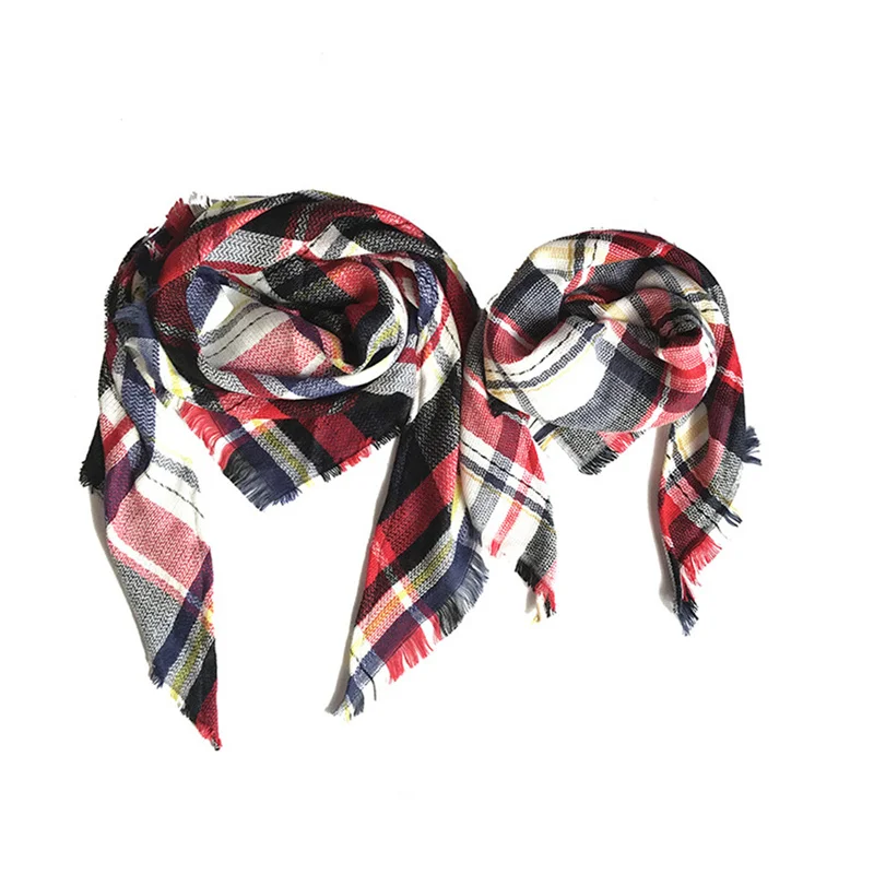 

Winter Star Stripe Scarf Beanies Family Matching American Flag Printing Boys And Girls Mom Dad Shawl Couple Men Women Scarf Hats