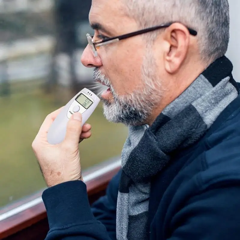 Digital Alcohol Tester Breathalyzer Accuracy Breathalyzer with LCD Display Screen Professional Digital Alcohol Testing Portable