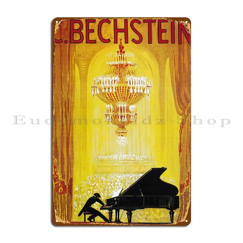 Bechstein Targa In Metallo Poster Pittura Stampa Divertente Club Bar Wall Pub Tin Sign Poster