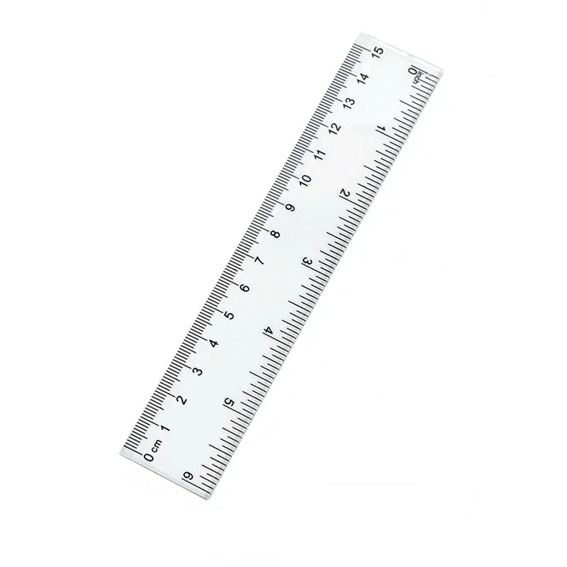 15cm 20cm 30cm Straight Ruler Transparent Plastic Ruler Drawing Tool Desk  Accessories Student Stationery School Office Supplies