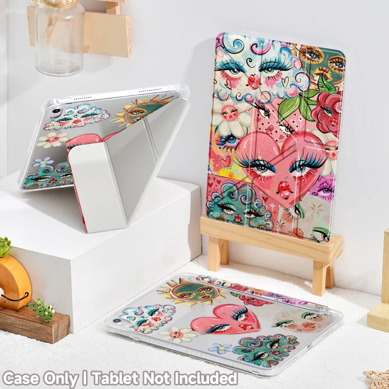 Premium Dual-Sided Print iPad Case with Auto Wake/Sleep and Multi-Angle Viewing