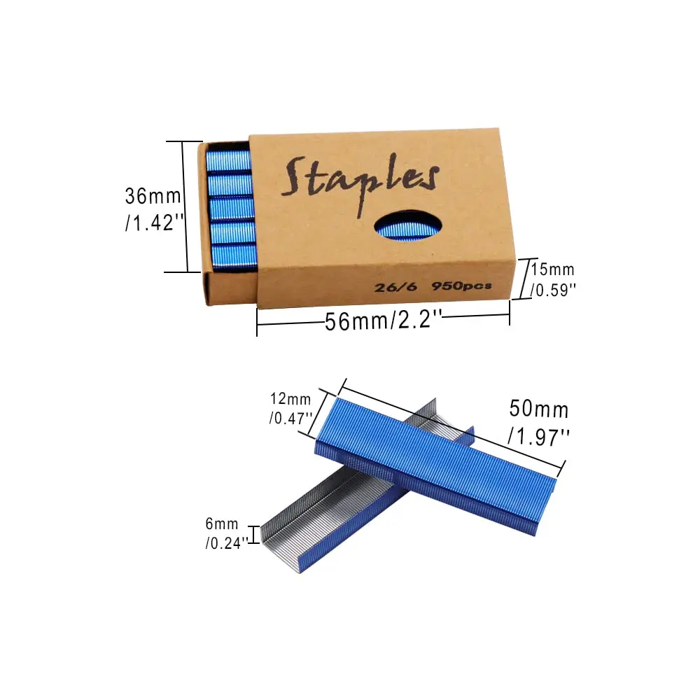Staples Standard Stapler Refill 26/6 Size 950/Pack 5700 Office School Supplies