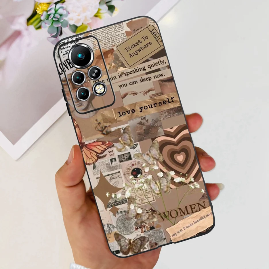 Cute Painted Soft Silicone Phone Case Back Cover Bumper