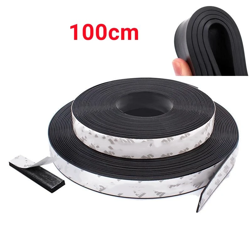 Black Silicone Rubber Strip Self Adhesive Seal Gasket High Temperature Resistant AntiSlip Mute