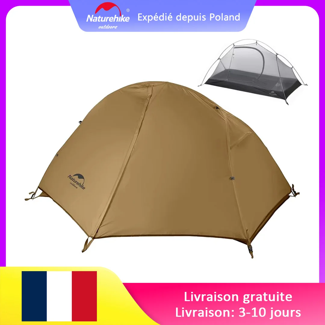 Tente de pêche 1 personne ultralégère Naturehike pour pêche plage et randonnée camping
