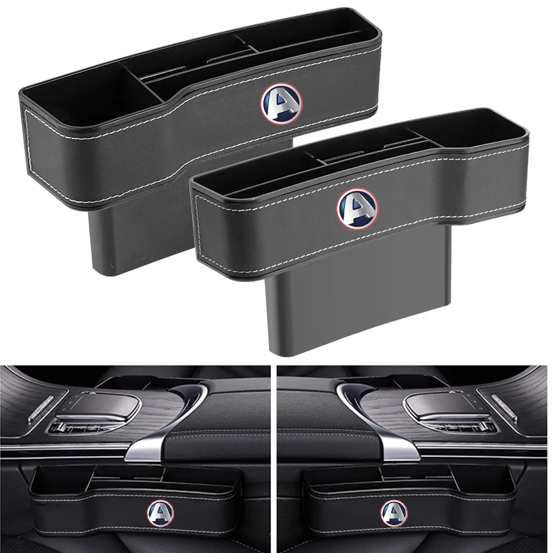 High Capacity Leather Organizer Car Front Seat Gap Storage Boxes For Aixam City S 7Crossline 4 6 Minauto Roadline Scouty