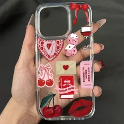 Seaside Scenery Wine Lemon Acrylic Shockproof Transparent Phone Case - iPhone 12 Pro Max (Clear MM76)