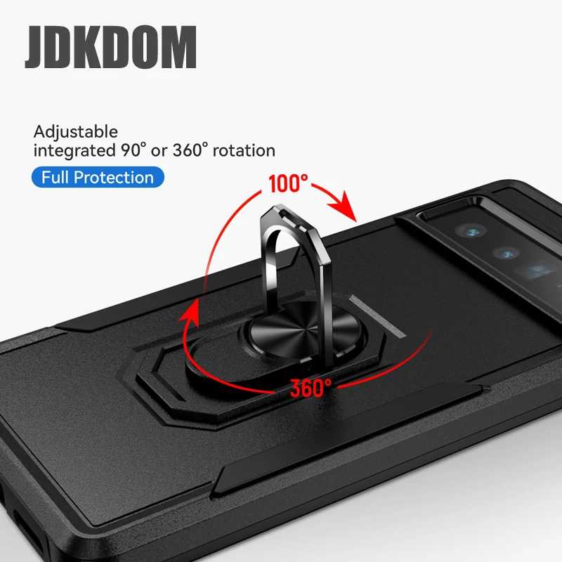 Military Grade Shockproof Armor Bracket Phone Case by JDKDOM