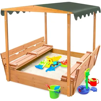 Covered Cedar Sandbox 1