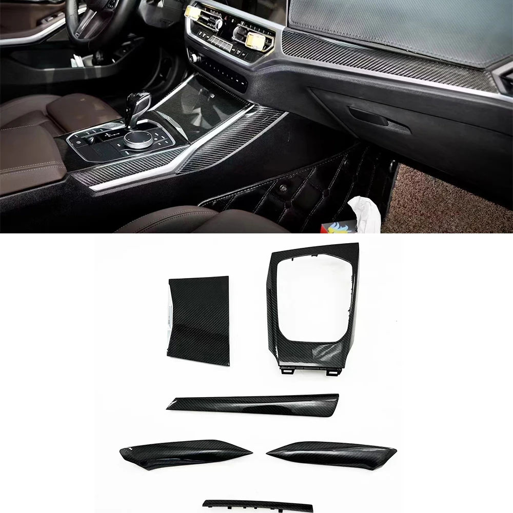 6 Pack Genuine Carbon Fiber Interior Panels for BMW 3 4 Series G20 G21