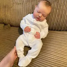 

NPK 20inch Doll Asleep Lifelike Soft Cuddly Body Doll with Genesis Paint Visible Veins Multiple Layers