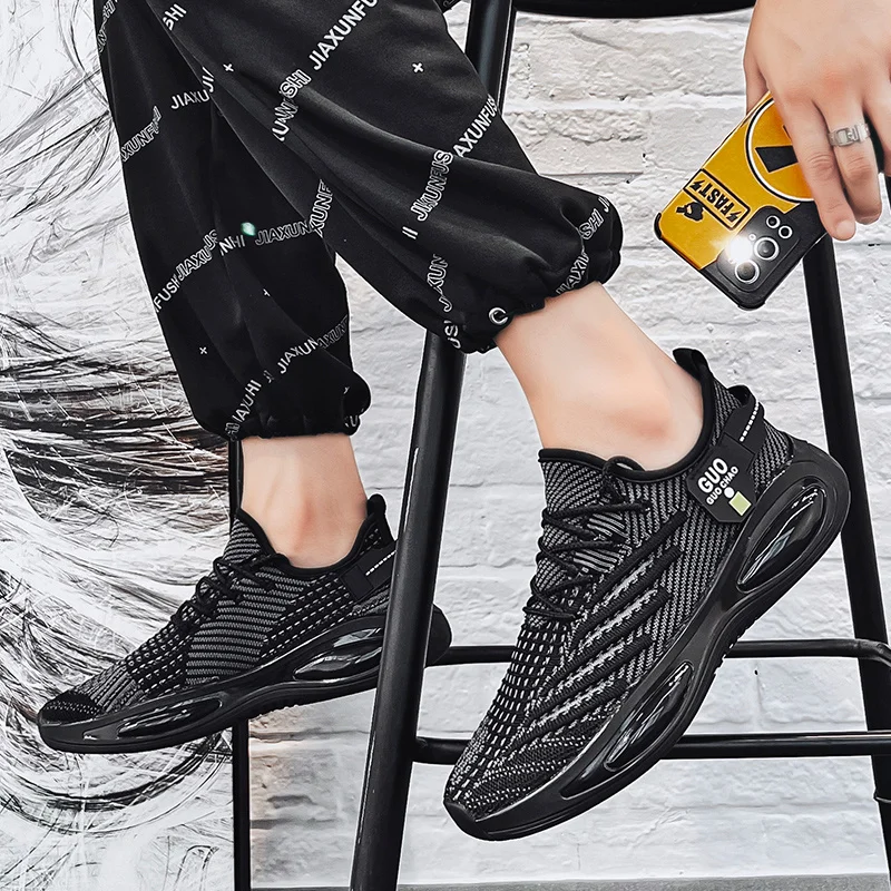 Turnschuhe mit Stahlkappe für Herren, atmungsaktive Sport-Lauf- und Wanderschuhe, leichte Herren-Sneaker für drinnen und draußen_voghion.com