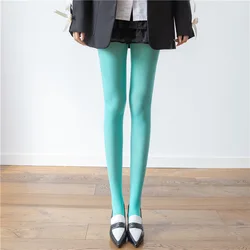 Women's Elegant Super Elastic Tights - Red Sexy Pantyhose - One Size (Light Green)