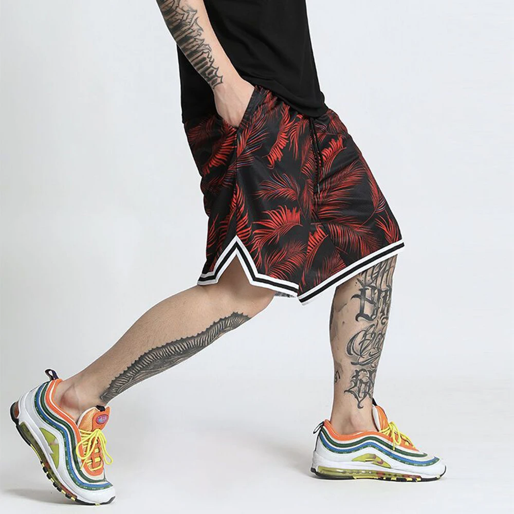 American Retro Hiphop Shorts Men's Loose High Street Sports Boxing Sports Casual Fashion Straight Five-point Pants Summer