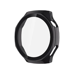 Protector de Pantalla Anti-Rayas Premium con Parachoques de PC Duro para Reloj Inteligente - Edición Cristal+Funda